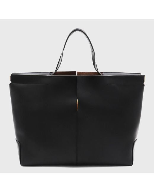 Tod's Black Leather Top Handle Bag