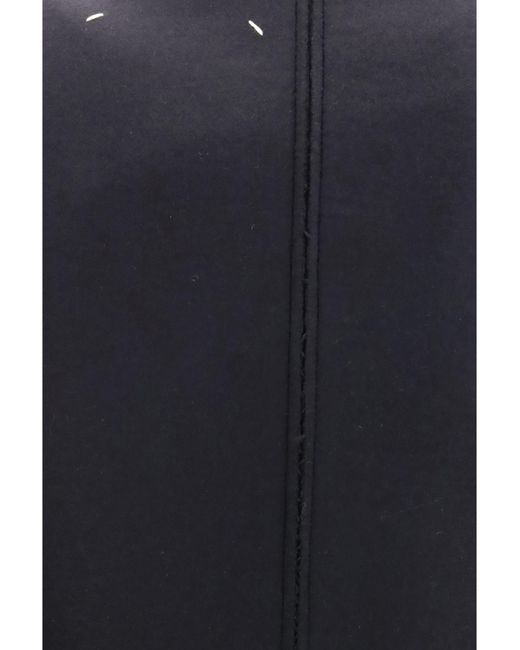 Maison Margiela Black Dress, Virgin Wool Midi, Fleece (Ovis Aries)