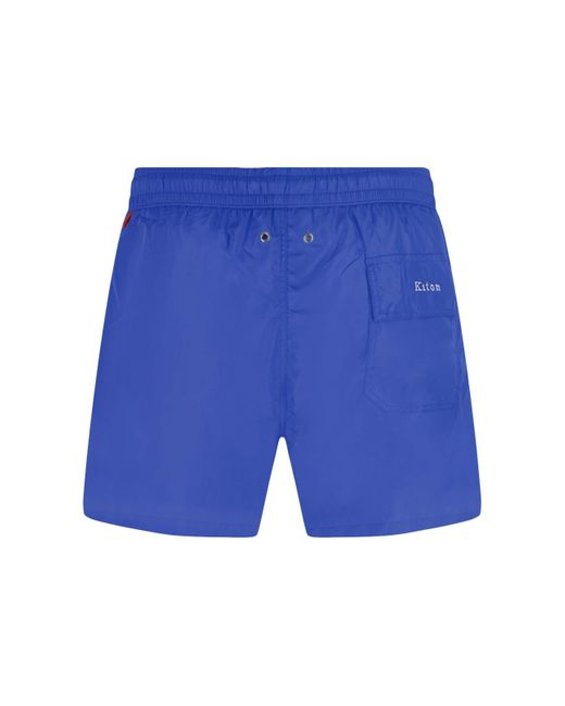 Kiton Blue Swim Shorts for men