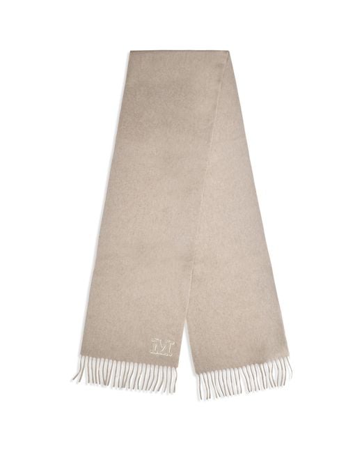 Max Mara Natural Dalia Cashmere Scarf Kashmir/Capra Hircus
