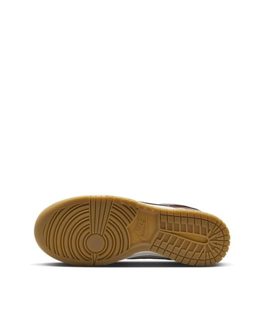 Nike Brown Dunk Low Lx Croc' Sneakers for men
