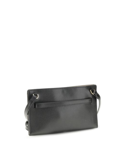 Totême Gray Belted Leather Crossbody Bag Cow Shoulder