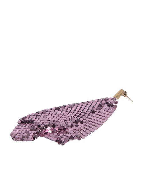 Rabanne Purple Pixel Flow Earrings
