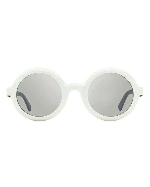 Moncler Black Orbit Round Sunglasses Ml0261 21C 50Mm Plastic (Acetate)