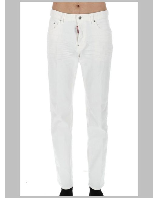 DSquared² White Jeans Cotton Denim for men