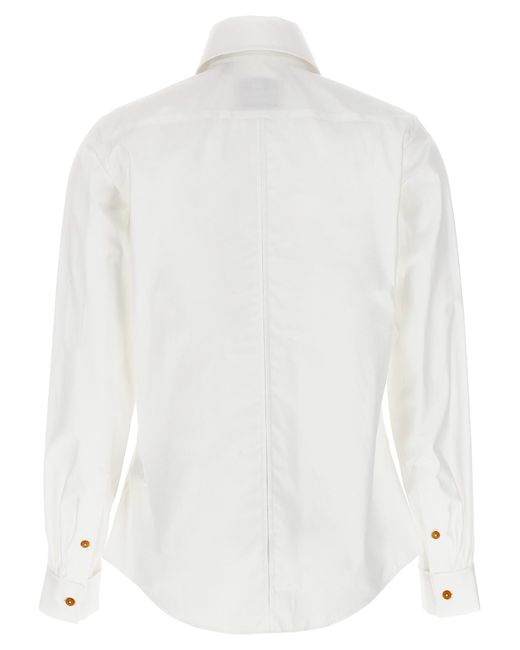 Vivienne Westwood White Classic Krall Shirt, Blouse