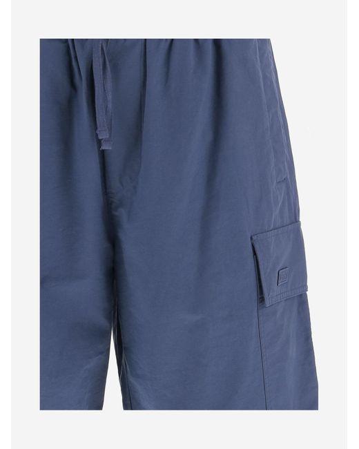 Autry Blue Cotton Blend Shorts for men