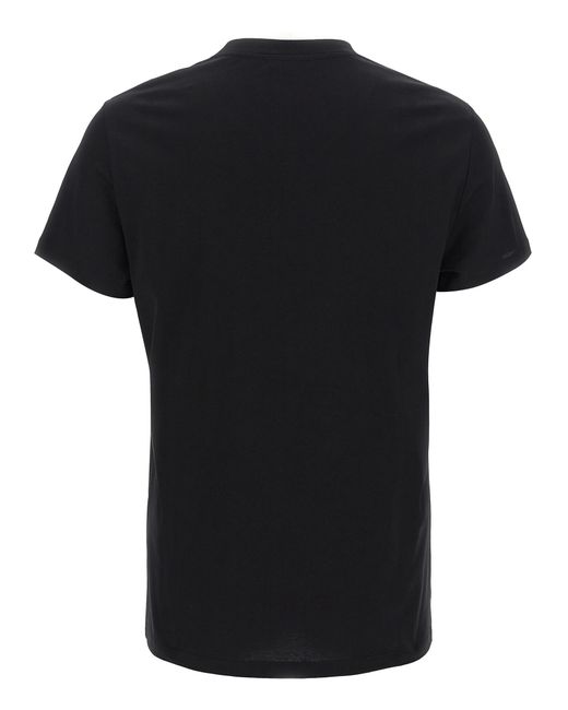 Balmain Black Organic Cotton T-Shirt for men