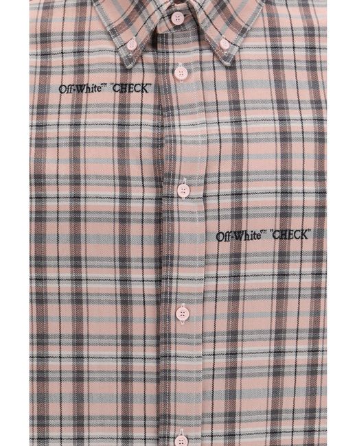 Off-White c/o Virgil Abloh Multicolor Flannel Shirt Cotton for men