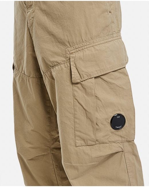 C.P. Company Cargo Pants In Microreps in Natural for Men | Lyst