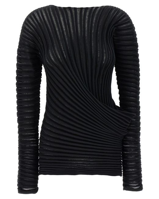 Issey Miyake Black Stream' Top