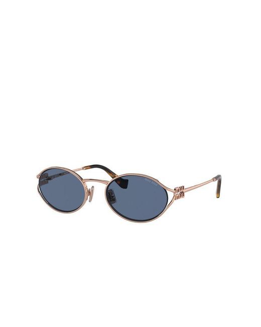 Miu Miu Metallic Miu Sunglasses- Metal (Other) Eyewear