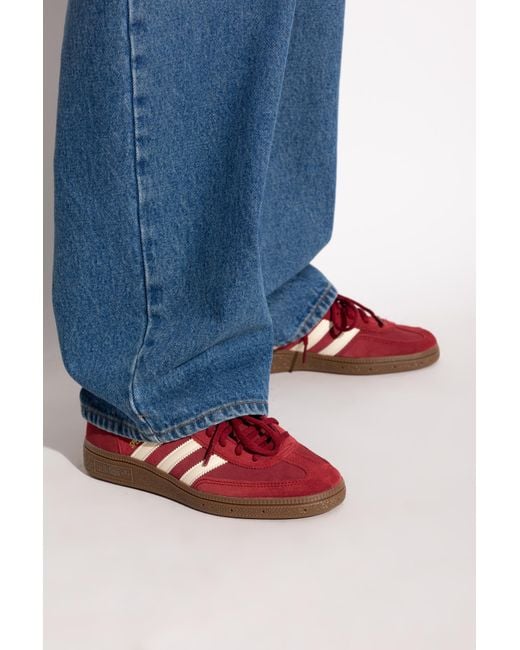 Adidas Originals Red Sports Shoes 'Handball Spezial' for men