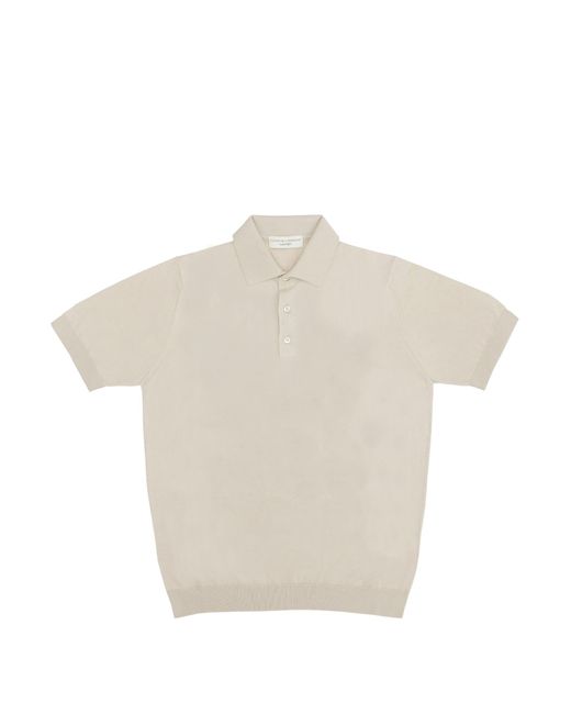 FILIPPO DE LAURENTIIS Natural Polo Shirt for men