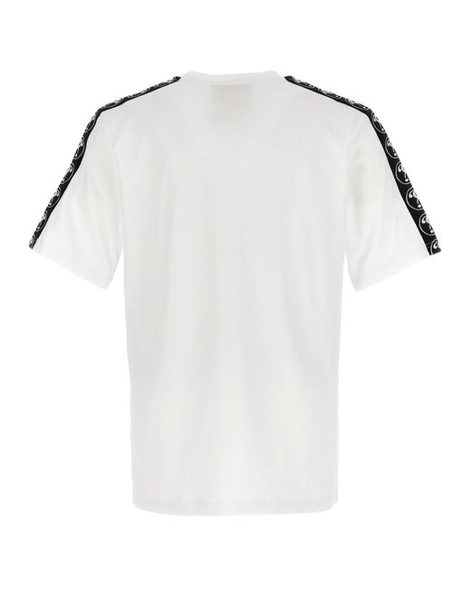 Moschino White Double Question Mark T-shirt for men