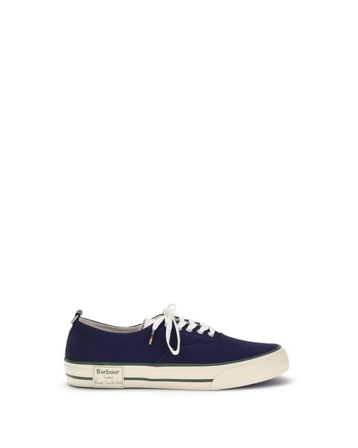 Barbour Blue X Paul Smith Sneakers for men