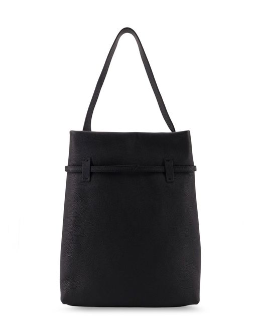 MANU Atelier Black Tote Du Jour Leather Shoulder Bag