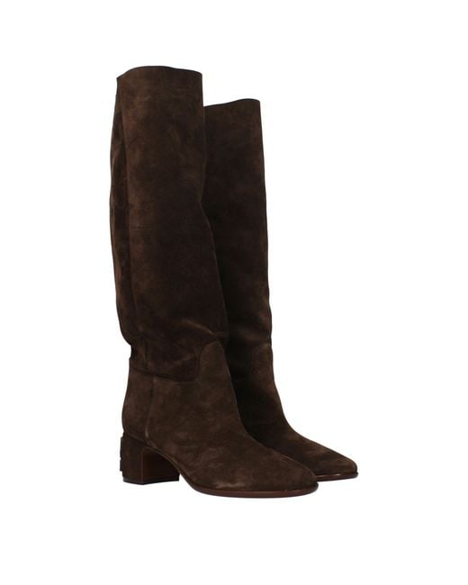 Casadei Brown Leather Boots