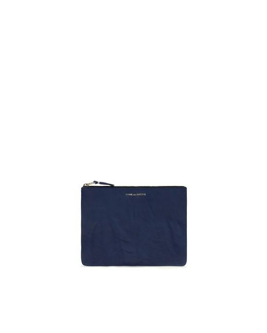 Comme des Garçons Blue Calf Leather Bos Taurus Wallet for men
