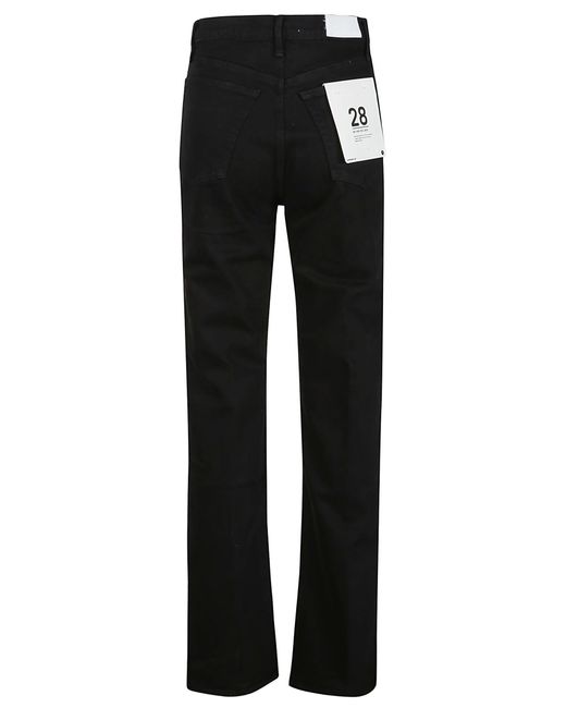 Re/done Black 90S High Rise Loose Jeans