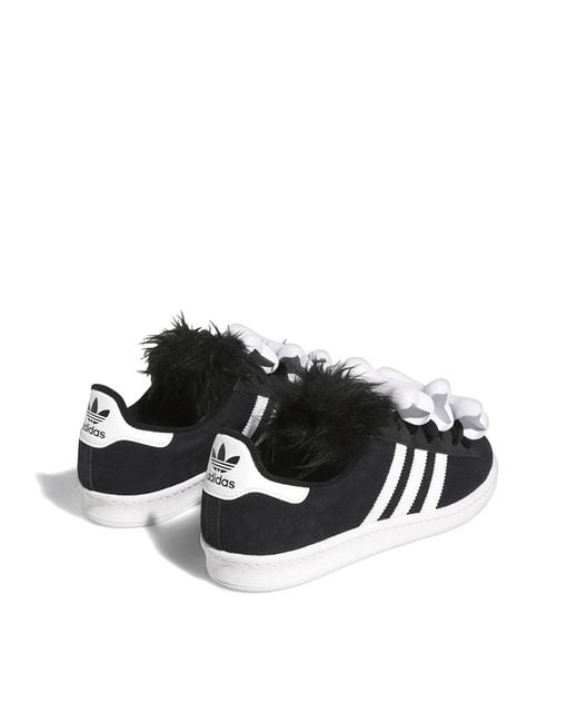 Adidas Black Campus 80 X Jeremy Scott Bones Sneakers Shoes for men