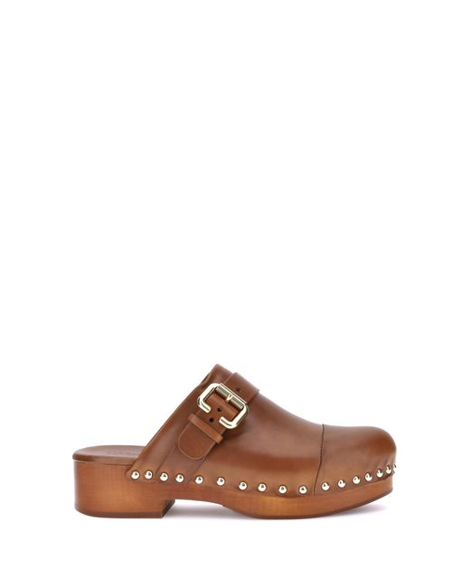 Chloé Brown Mules Jeannette Sandal