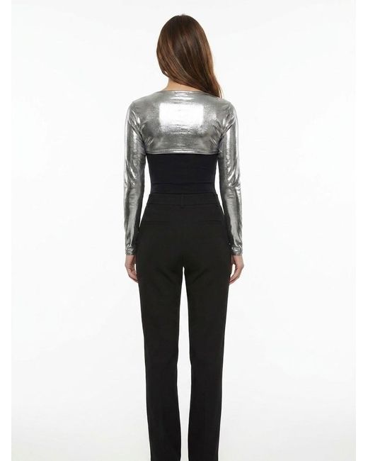 Dolce & Gabbana Black Elastane Casual Pants