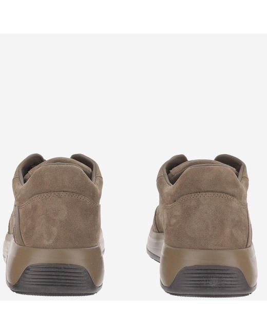 Hogan Brown Sneakers Hi-Light Suede Trainers for men