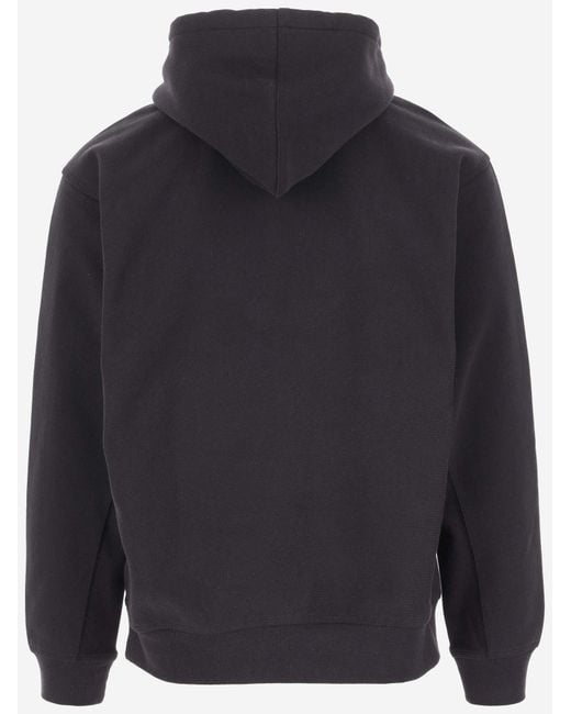 Carhartt Blue Cotton Sweatshirt With Embroidered Logo Sweatshirts for men