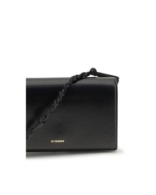 Jil Sander Black Calf Leather Bos Taurus Wallet