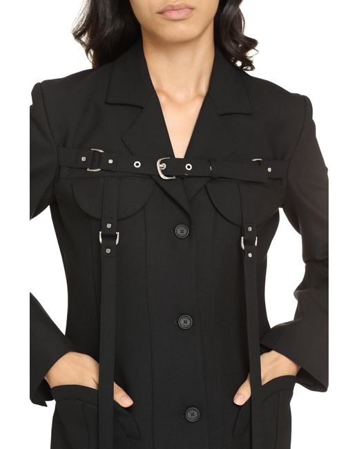 Off-White c/o Virgil Abloh Black Wool Blend Blazer Virgin Jacket