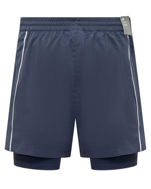 New Balance Blue Hoops On Court Shorts for men