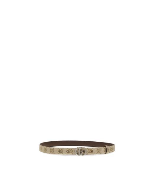 Gucci Metallic Fabric Thin Belt