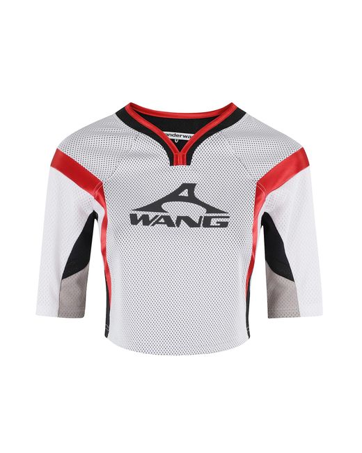 Alexander Wang Red Graphic Shrunken Combo Jersey