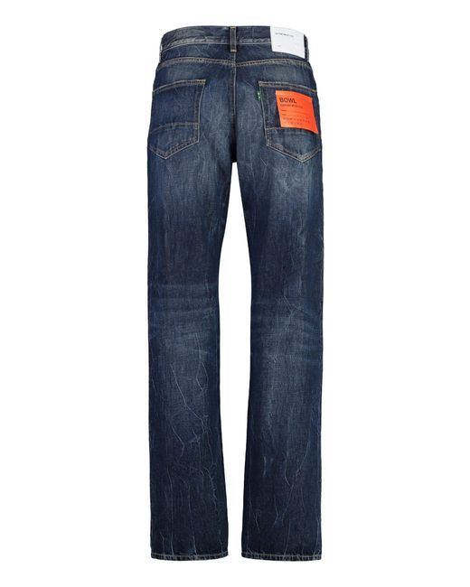 Department 5 Blue Bowl 5-Pocket Straight-Leg Jeans for men