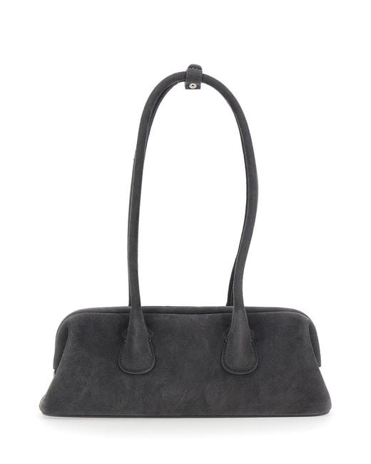 OSOI Black Shoulder Bag Boatwide Mini Leather Cow