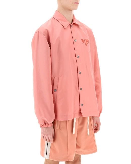 Palm Angels Pink Outerwears for men