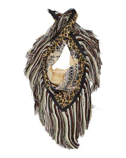 Etro White Scarf Silk