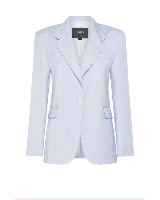 Seventy Blue Light Single-Breasted Jacket