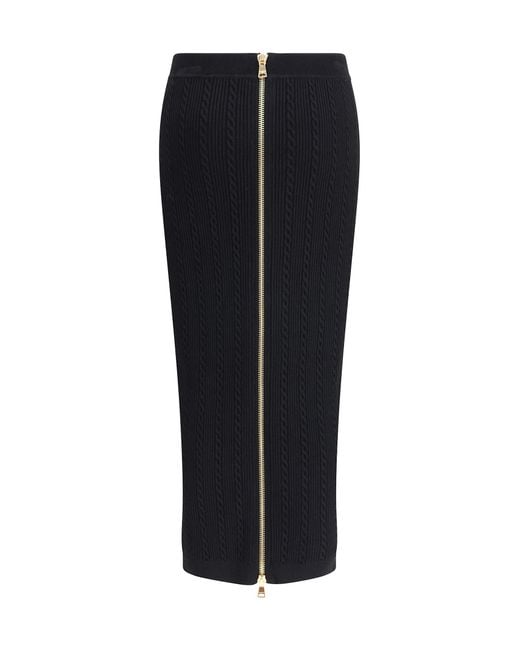 Balmain Black Skirts