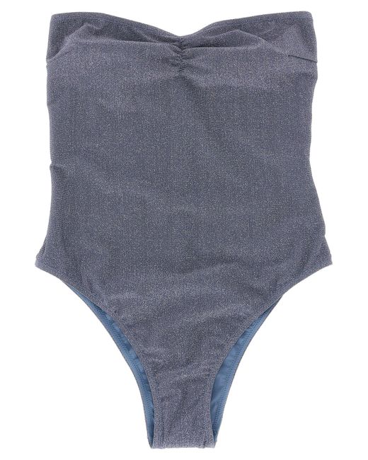 Mc2 Saint Barth Blue 'Soleil' One-Piece Swimsuit