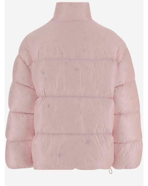 Jil Sander Pink Nylon Down Jacket