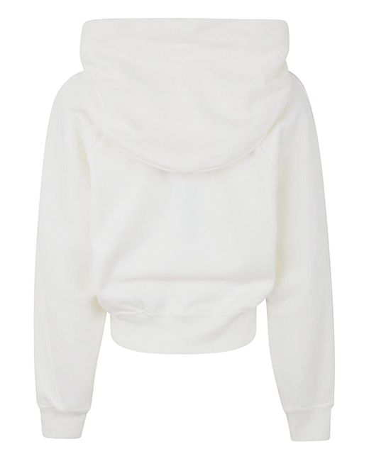 Patou White Natural Organic Cotton Sweatshirt