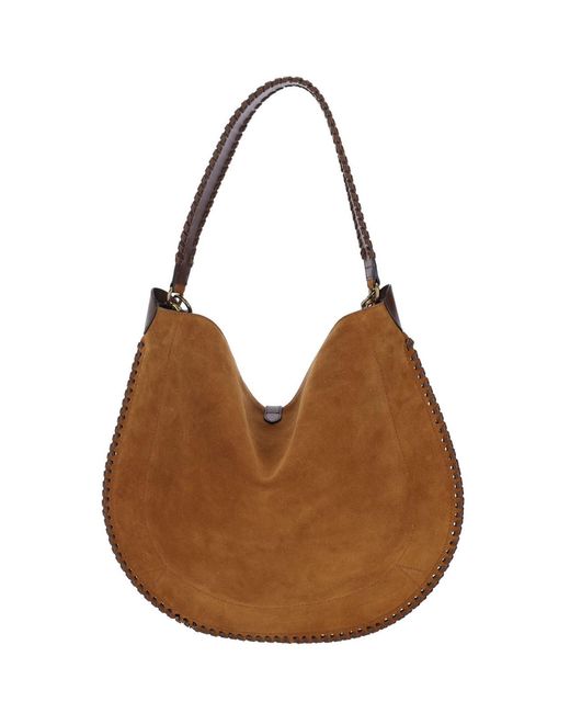 Isabel Marant Brown Oksan Folk Bag