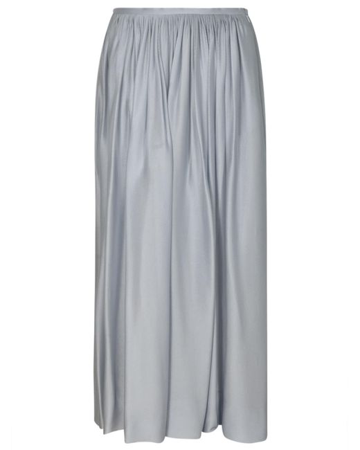 Giorgio Armani Gray Straight Waist Long-length Skirt