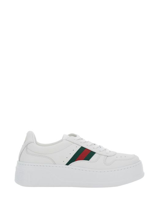 Gucci White Sneakers Leather Calf Trainers