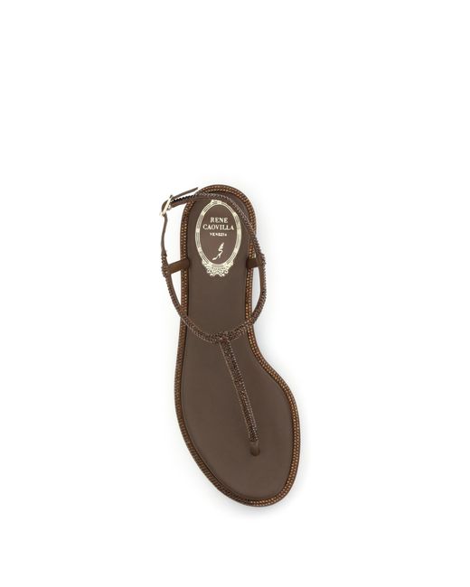 Rene Caovilla Multicolor Diana Sandals With Crystals