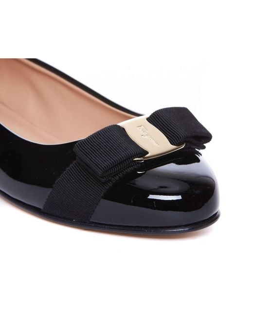 Ferragamo Black Flat Shoes