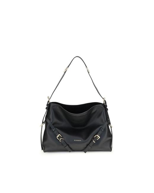 Givenchy Black Voyou Shoulder Bag Medium