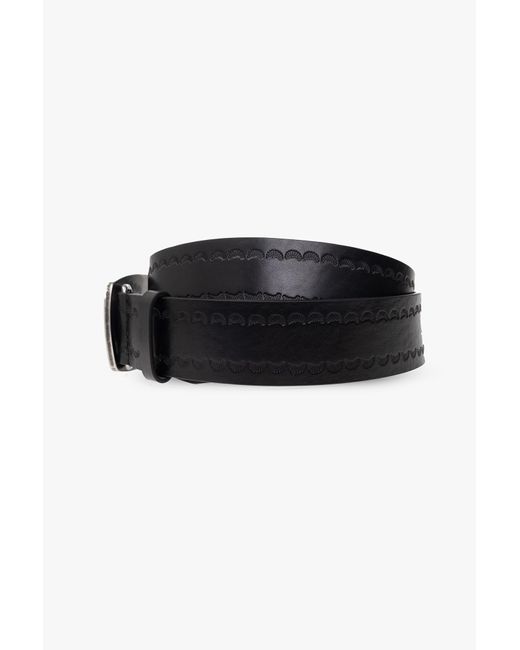 DSquared² Black Leather Belt for men